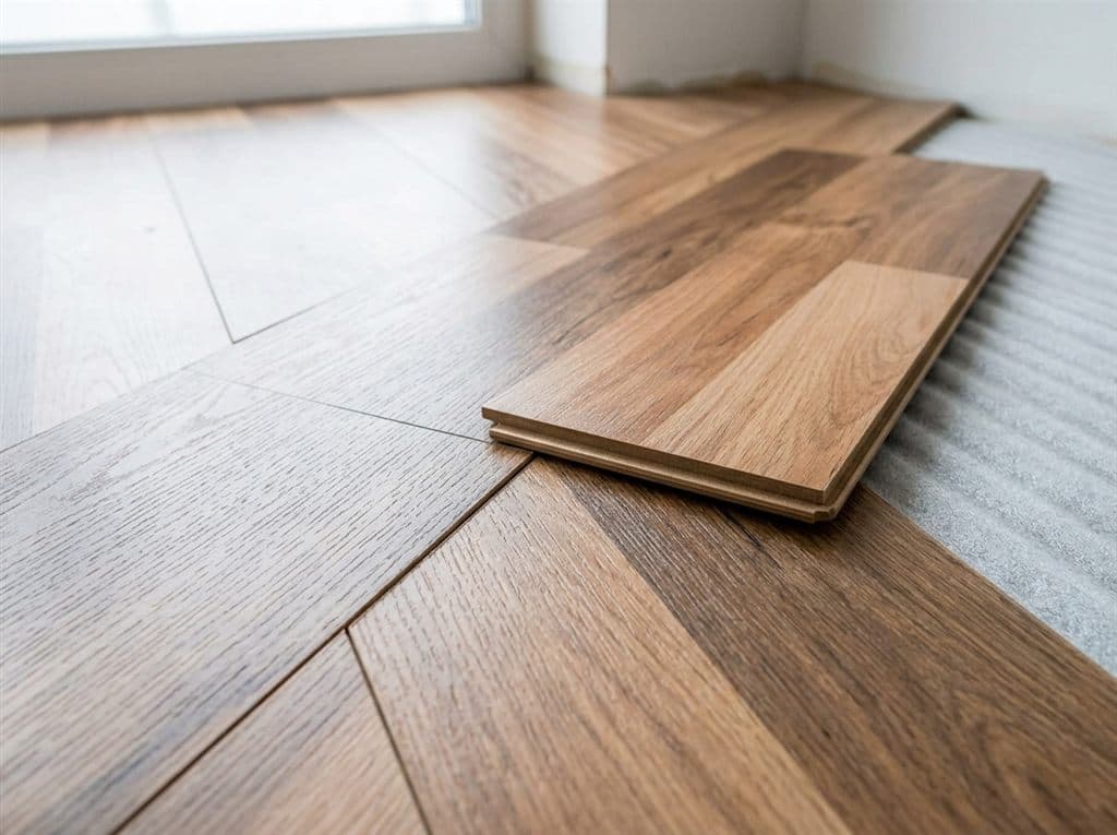 Tarima vinílica de PVC con acabado imitación madera en Ourense