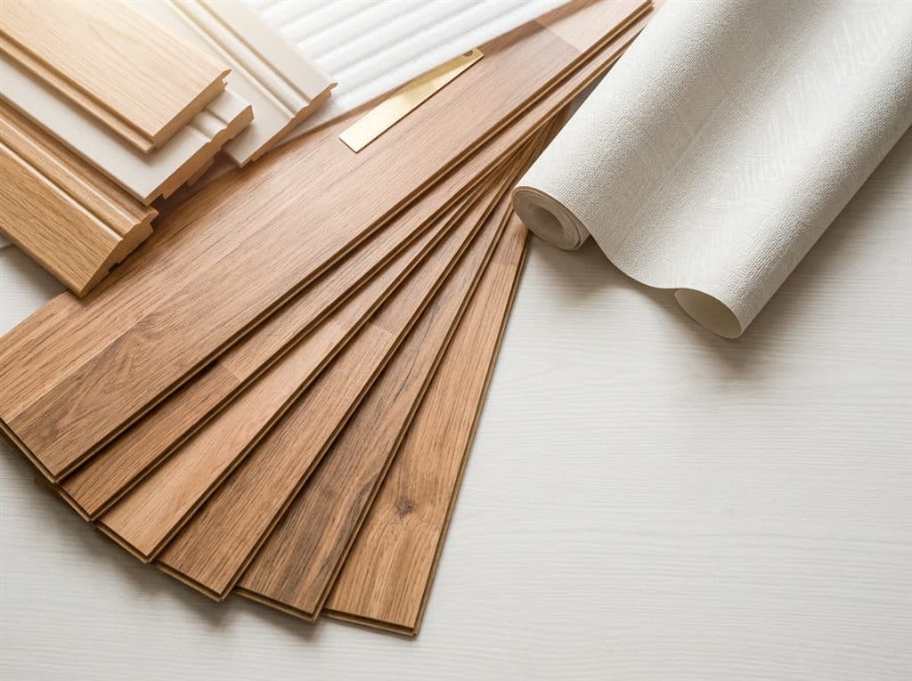 Tarimas, suelo laminado y papel pintado para decoración en Ourense